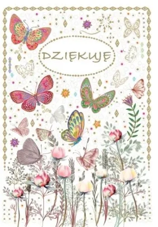 Kartka okolicznościowa Dziękuję - Trend
