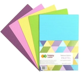 Tektura falista A4/5K mix Pastel HAPPY COLOR - GDD