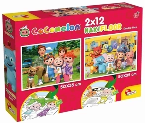 Cocomelon - Dwustronne puzle podłogowe 2x12 - Lisciani