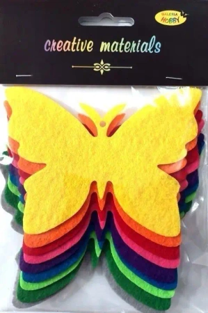 Motyle z filcu 11,5x8,5cm 9szt - Galeria Hobby
