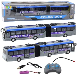 Autobus policyjny przegubowy RC 1:32 - Leantoys