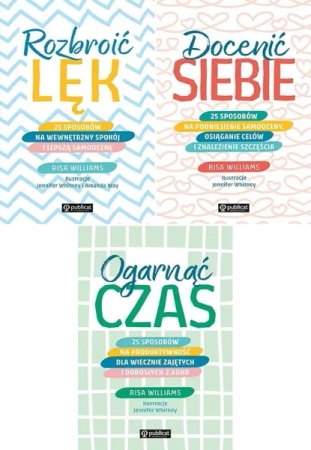 PAKIET 2x Risa Williams Ogarnąć czas + Rozbroić lęk+ Docenić siebie - Risa Williams