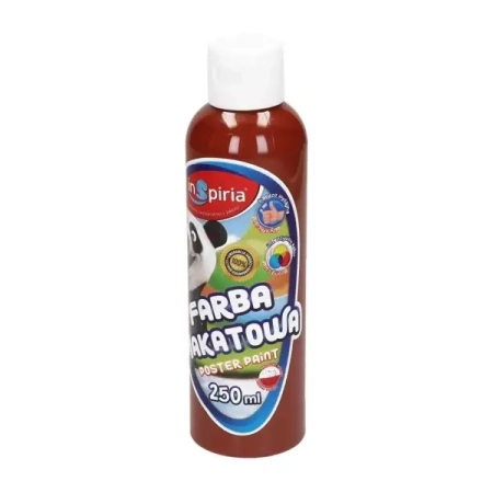 Farba plakatowa brązowa 250ml - InSpiria
