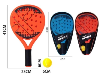 Rakietka plastikowa do ping-ponga + piłeczka mix - Madej