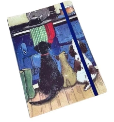 Notatnik z gumką A5 LCN21 Psy w kuchni - Alex Clark