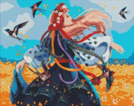 Diamentowa mozaika - Ukraińska kobieta 40x50cm - Ideyka