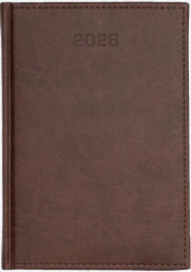 Kalendarz 2026 dzienny A4 Vivella ciemny brąz - Aniew