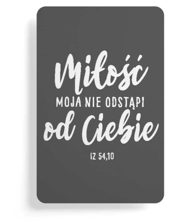 Magnes na lodówkę - Miłość moja nie odstąpi - Szaron