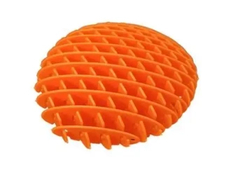 Gniotek antystresowy pomarańczowa 10cm - Leantoys