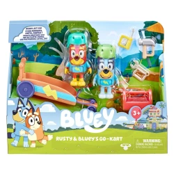 Bluey. Pojazd gokart  2 figurki. Bluey i Rusty - TM Toys