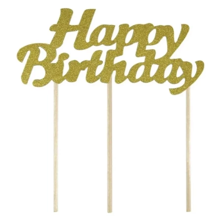 Piker Happy Birthday złoty - Arpex