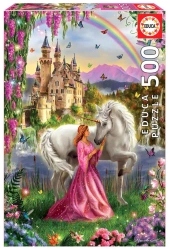 Puzzle 500 Wróżka i Jednorożec 109630 - Educa