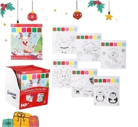 Kolorowanka świąteczna z farbą MIX - MP Main Paper