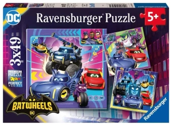 Puzzle dla dzieci 2D 3x49 Batwheels - Ravensburger