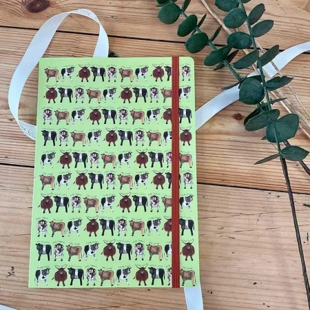 Notatnik z gumką A5 LCN17 Krowy - Alex Clark