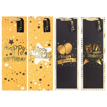 Torba prezentowa Party 12x36x9cm mix STRIGO