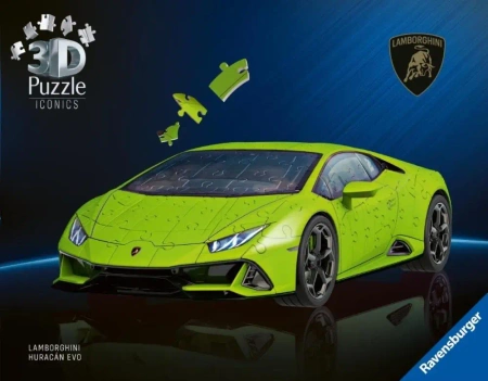 Puzzle 3D Lamborghini Huracn EVO-Verde - Ravensburger