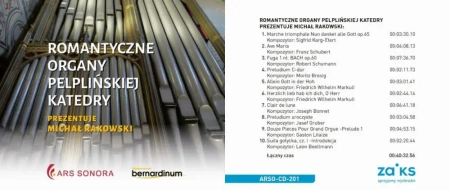 Romantyczne organy pelplińskiej katedry CD - Michał Rakowski
