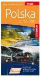 Polska mapa samochodowa 1:715 000 - praca zbiorowa