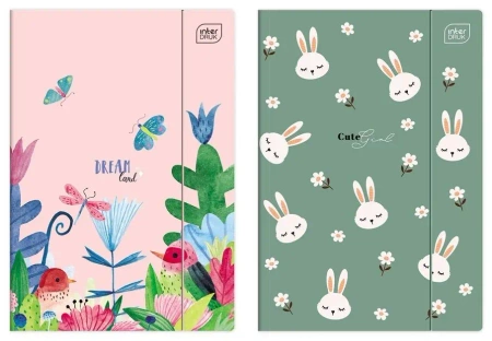 Teczka z gumką A4+ LUX UV Trends Girls (10szt) - INTERDRUK