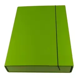 Teczka box z gumką jasna zielona - Ziemia Obiecana