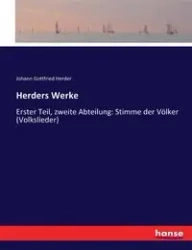 Herders Werke - Gottfried Herder Johann