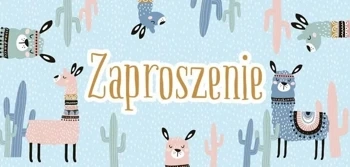 Zaproszenie - Lamy (5szt) - Henry