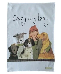 Ręcznik kuchenny TT39 Crazy Dog Lady Psiara - Alex Clark