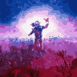 Malowanie po numerach - Poznawanie świata 50x50cm - Ideyka