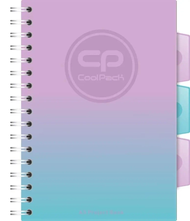 Kołobrulion A5 Coolpack 100 kartek Gradient BLUEBERRY - PATIO
