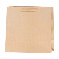 Torebka kraft 90g 16x16x8cm kwadrat ROZETTE