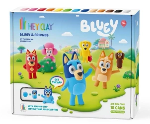 Hey Clay Bluey + akcesoria 15-pak - TM Toys