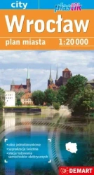 Wrocław - plan miasta plastik 1:20 000 - praca zbiorowa