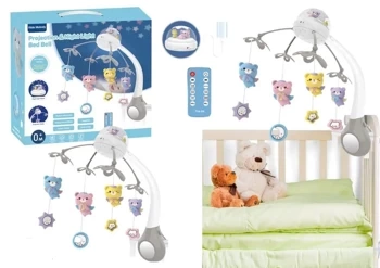 Karuzela do łóżeczka z odgłosami zwierząt - Leantoys
