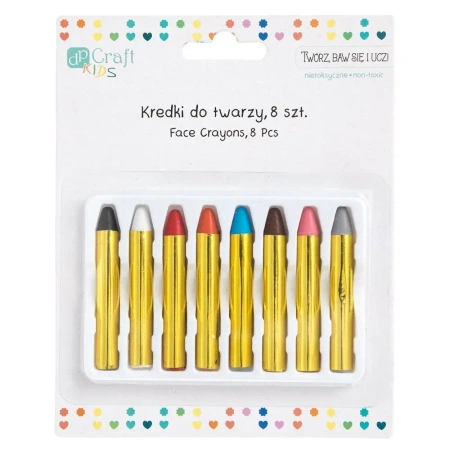 Kredki do twarzy 8szt - Dalprint dpCraft