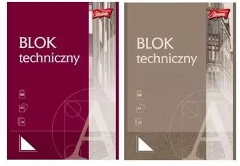 Blok techniczny A4/10K MIX (10szt) - UNIPAP