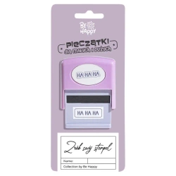 Pieczątka z napisem - Ha ha ha - Be-Happy Gifts