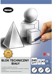Blok techniczny A3/10K biały Premium - Beniamin