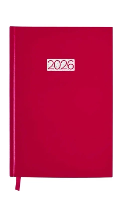 Kalendarz 2026 A5 Ekonomiczny dzienny V1 czerwony K-A5D E - AVANTI