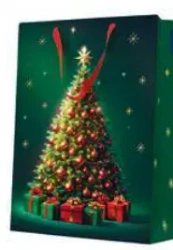 Torebka prezentowa Klasyczna choinka, średnia