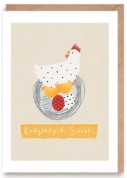 Kartka okolicznościowa Rodzinnych Świąt!, eko K164 - Cardie
