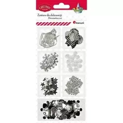 Zestaw do cardmakingu srebrny - Titanum