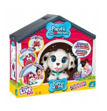 Maskotka Little Live Pets Piesek z domkiem Dalmatyńczyk - Cobi