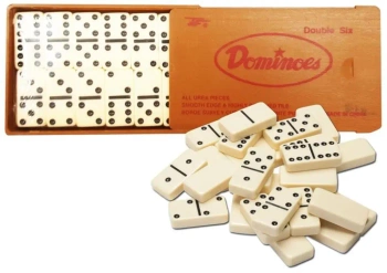 Domino kościane w plastikowym pudełeczku - Trifox