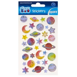 Naklejki 10x16 cm Epoxy Galaxy Sticker Boo 493727