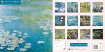 Kalendarz 2026 ścienny Lilie wodne Claude - Flame Tree