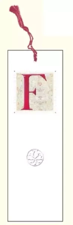 Zakładka do książki z anagramem Litera F - DaVinci