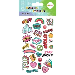 Naklejki 3D Puffy Funky Hobby 10x20cm HAPPY COLOR - GDD