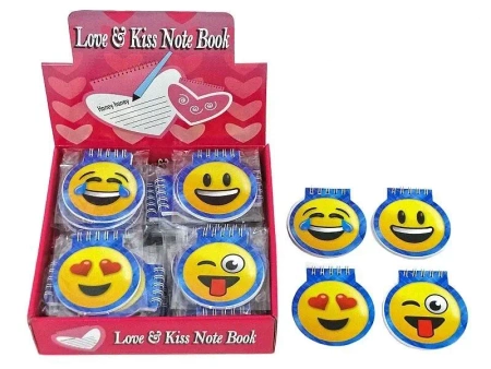 Notesik okragły buźki 8cm (48szt) - ADAR