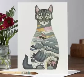 Karnet A018 B6 + koperta Morski kot - DM Collection